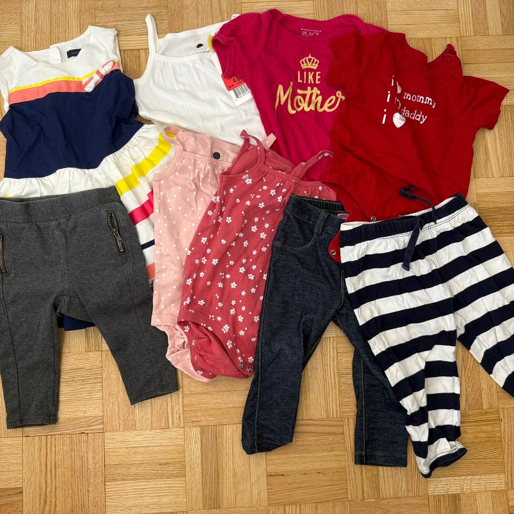 9-12M Baby Girl Clothing Lot Tommy Hilfiger Old Navy Childrens Place Dress Pants